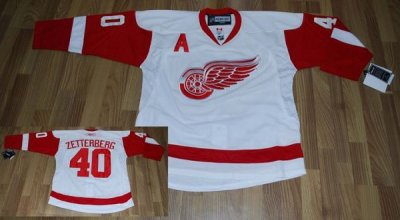 Jerseys Factory Cheap Red Wings #40 Henrik Zetterberg Embroidere
