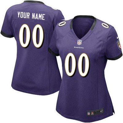 Jerseys Factory Cheap Nike Baltimore Ravens Customized Purple Em