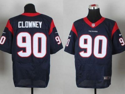 Jerseys Factory Cheap Nike Texans #90 Jadeveon Clowney Navy Blue