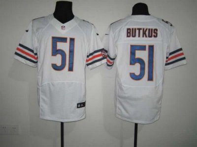 Jerseys Factory Cheap Nike Bears #51 Dick Butkus White Men's Sti