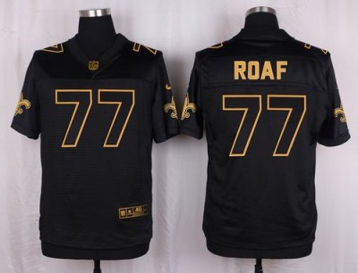 Jerseys Factory Cheap Nike Saints #77 Willie Roaf Black Men's St