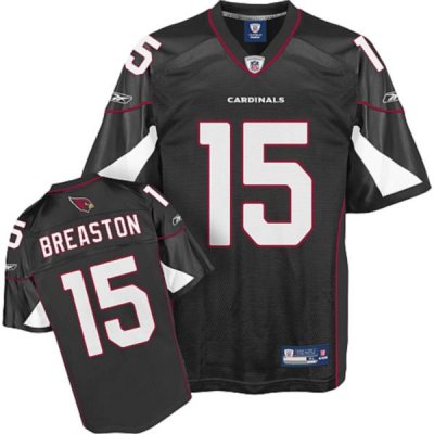 Jerseys Factory Cheap Cardinals #15 Steve Breaston Black Stitche