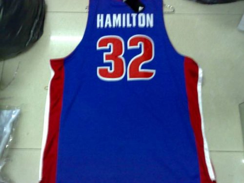 Jerseys Factory Cheap Pistons #32 Richard Hamilton Embroidered B