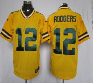 Jerseys Factory Cheap Nike Packers #12 Aaron Rodgers Yellow Alte