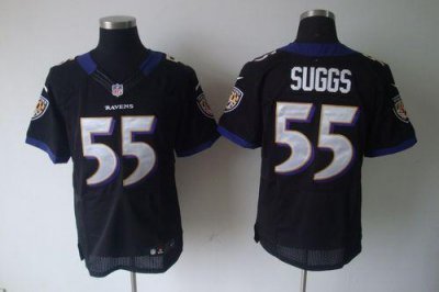 Jerseys Factory Cheap Nike Ravens #55 Terrell Suggs Black Altern