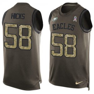 Jerseys Factory Cheap Nike Eagles #58 Jordan Hicks Green Men's S