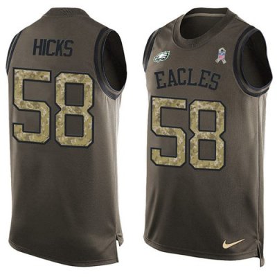 Jerseys Factory Cheap Nike Eagles #58 Jordan Hicks Green Men's S
