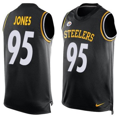 Jerseys Factory Cheap Nike Steelers #95 Jarvis Jones Black Team