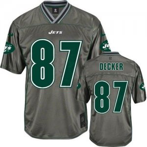 Jerseys Factory Cheap Nike Jets #87 Eric Decker Grey Men's Stitc