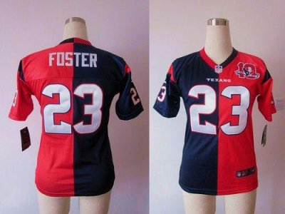 Jerseys Factory Cheap Nike Texans #23 Arian Foster Navy Blue/Red