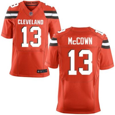 Jerseys Factory Cheap Nike Browns #13 Josh McCown Orange Alterna