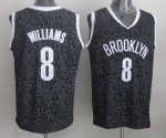 Jerseys Factory Cheap Nets #8 Deron Williams Black Crazy Light S