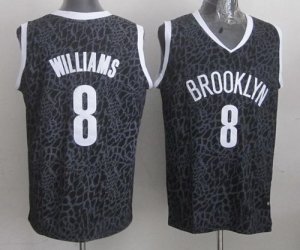 Jerseys Factory Cheap Nets #8 Deron Williams Black Crazy Light S
