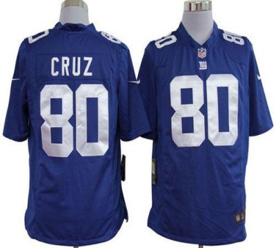 Jerseys Factory Cheap Nike Giants #80 Victor Cruz Royal Blue Tea