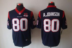 Jerseys Factory Cheap Nike Texans #80 Andre Johnson Navy Blue Te