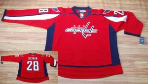 Jerseys Factory Cheap Capitals #28 Alexander Semin Embroidered R