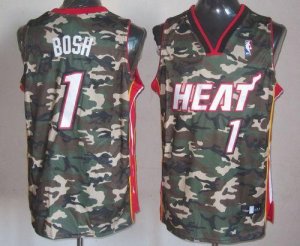 Jerseys Factory Cheap Heat #1 Chris Bosh Camo Stealth Collection
