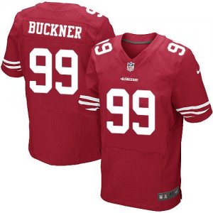 Jerseys Factory Cheap Nike 49ers #99 DeForest Buckner Red Team C