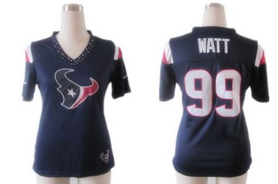 Jerseys Factory Cheap Nike Texans #99 J.J. Watt Navy Blue Team C