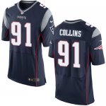 Jerseys Factory Cheap Nike Patriots #91 Jamie Collins Navy Blue
