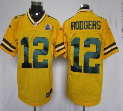 Jerseys Factory Cheap Nike Packers #12 Aaron Rodgers Yellow Alte