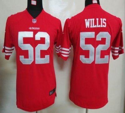 Jerseys Factory Cheap Nike 49ers #52 Patrick Willis Red Team Col