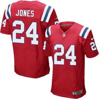 Jerseys Factory Cheap Nike Patriots #24 Cyrus Jones Red Alternat