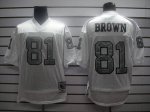 Jerseys Factory Cheap Mitchell and Ness Raiders #81 T.Brown Whit