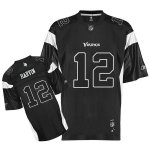 Jerseys Factory Cheap Vikings #12 Percy Harvin Black Shadow Stit