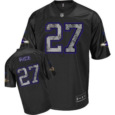 Jerseys Factory Cheap Sideline Black United Ravens #27 Ray Rice