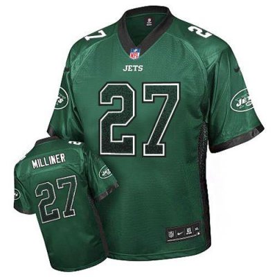 Jerseys Factory Cheap Nike Jets #27 Dee Milliner Green Team Colo