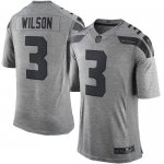 Jerseys Factory Cheap Nike Seahawks #3 Russell Wilson Gray Men's