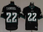 Jerseys Factory Cheap Eagles Asante Samuel #22 Stitched Black NF