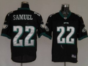 Jerseys Factory Cheap Eagles Asante Samuel #22 Stitched Black NF