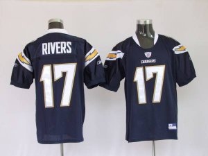 Jerseys Factory Cheap Chargers Phillip Rivers #17 Stitched Dark
