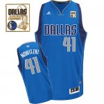 Jerseys Factory Cheap Mavericks Champion Patch #41 Dirk Nowitzki