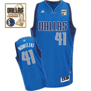 Jerseys Factory Cheap Mavericks Champion Patch #41 Dirk Nowitzki