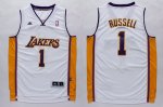 Jerseys Factory Cheap Lakers #1 D'Angelo Russell White Stitched