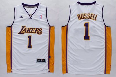 Jerseys Factory Cheap Lakers #1 D'Angelo Russell White Stitched