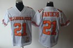 Jerseys Factory Cheap Cowboys #21 Barry Sanders White Throwback