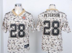 Jerseys Factory Cheap Nike Vikings #28 Adrian Peterson Camo USMC