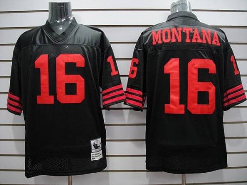 Jerseys Factory Cheap Mitchell and Ness 49ers Joe Montana #16 St