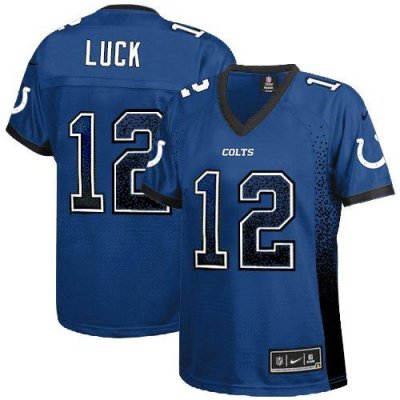 Jerseys Factory Cheap Nike Colts #12 Andrew Luck Royal Blue Team