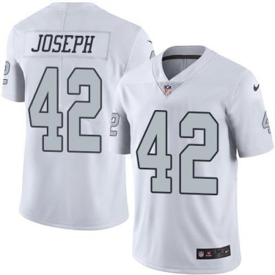 Jerseys Factory Cheap Nike Raiders #42 Karl Joseph White Men's S