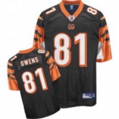 Jerseys Factory Cheap Bengals #81 Terrell Owens Black Stitched N