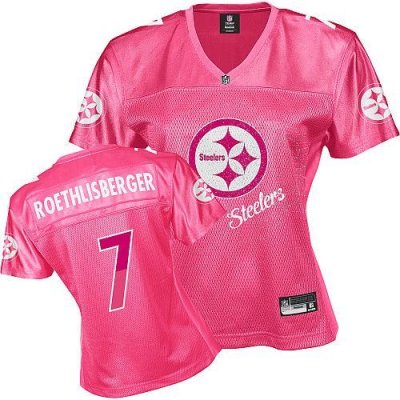 Jerseys Factory Cheap Steelers #7 Ben Roethlisberger Pink 2011 W