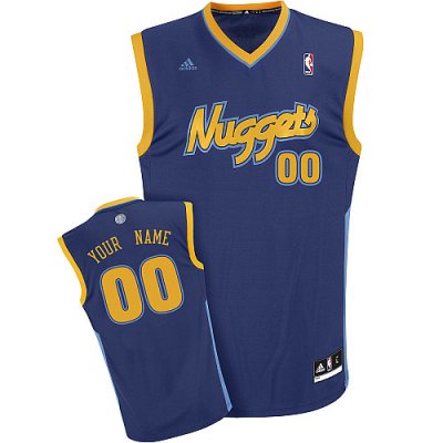 Jerseys Factory Cheap Nuggets Personalized Authentic Dark Blue N