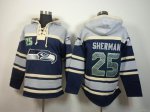 Jerseys Factory Cheap Nike Seahawks #25 Richard Sherman Navy Blu