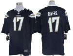 Jerseys Factory Cheap Nike Chargers #17 Philip Rivers Navy Blue