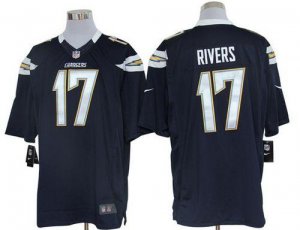 Jerseys Factory Cheap Nike Chargers #17 Philip Rivers Navy Blue